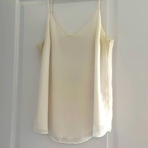 White chiffon tank top
